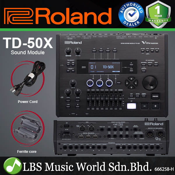 Roland TD-50X V-Drums Electronic Drum Sound Module (TD50X TD50 X)
