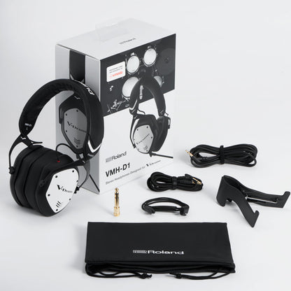Roland VMH-D1 Over Ear V-Drums V-MODA Wired Headphones with Pouch and Hanger (VMHD1 VMH D1)