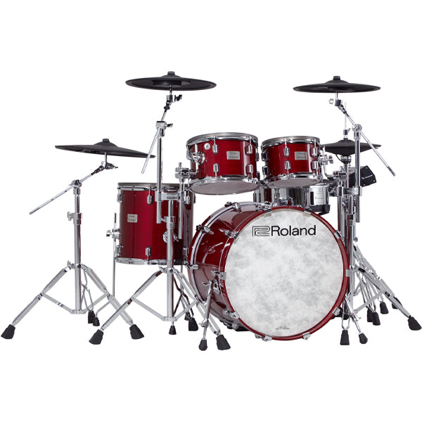 Roland VAD706GC V-Drums 5 Pieces Wood Shell Electronic Drum Set with TD-50X Sound Module - Gloss Cherry (VAD706)
