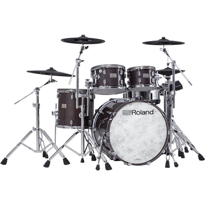 Roland VAD706GE V-Drums 5 Pieces Wood Shell Electronic Drum Set with TD-50X Sound Module - Gloss Ebony (VAD706)