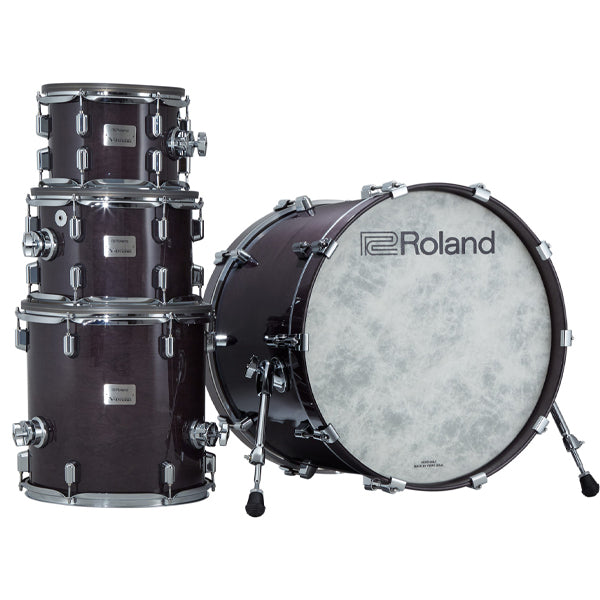 Roland VAD706GE V-Drums 5 Pieces Wood Shell Electronic Drum Set with TD-50X Sound Module - Gloss Ebony (VAD706)