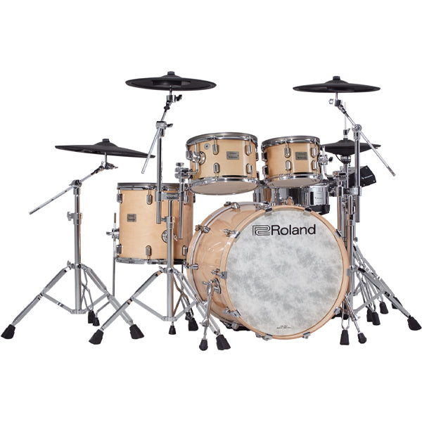 Roland VAD706GN V-Drums 5 Pieces Wood Shell Electronic Drum Set with TD-50X Sound Module - Gloss Natural (VAD706)