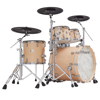 Roland VAD706GN V-Drums 5 Pieces Wood Shell Electronic Drum Set with TD-50X Sound Module - Gloss Natural (VAD706)