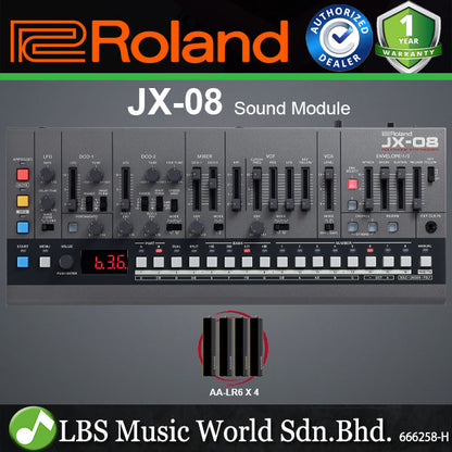 Roland JX-08 Boutique Series JX-8P Polyphonic Synthesizer Sound Module (JX08 JX 08)