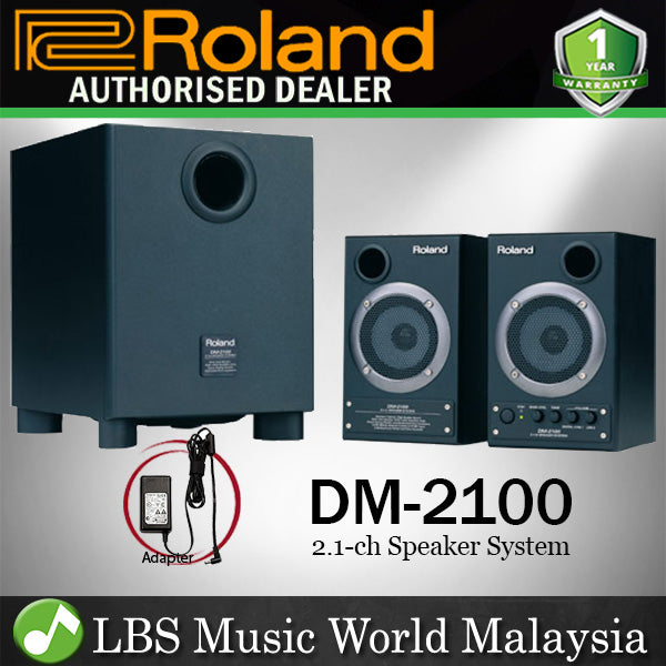 Roland DM-2100 Monitor Speaker with 50 Watt Subwoofer for Studio Monitoring (DM2100 DM 2100)