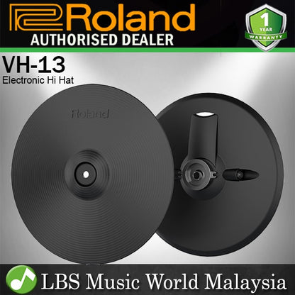 Roland VH-13 12'' 2 Pieces Electronic Hi Hat with Advance and Trigger Control (VH13 VH 13)