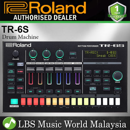 Roland TR-6S Rhythm Performer Virtual Analog Drum Machine with Sample Support (TR6S TR 6S)