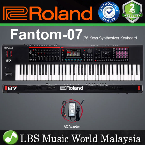 Roland FANTOM-07 76 Keys Music Workstation Synthesizers Keyboard with Velocity Key and Touchscreen (Fantom 07)