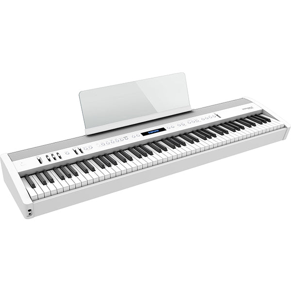 Roland FP-60X 88 Key Digital Piano with KSC-72 Wooden Stand and KPD-90 3 Pedal Bluetooth Function - White (FP60X FP60 X)