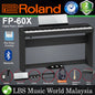 Roland FP-60X 88 Key Digital Piano with KSC-72 Wooden Stand and  KPD-90 3 Pedal - Black (FP60X FP60 X)