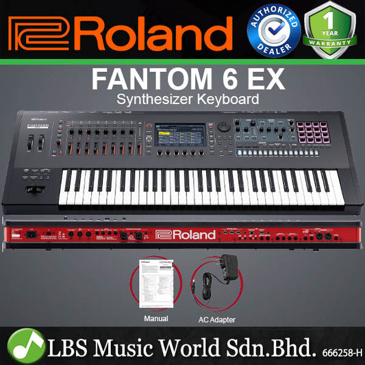 Roland FANTOM 6 EX 61 Key Semi Weighted Synthesizer Keyboard with LCD Touchscreen
