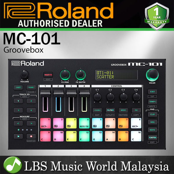 Roland MC-101 4 Track Groovbox USB MIDI Sequencer with Multi Effect (MC101 MC 101)