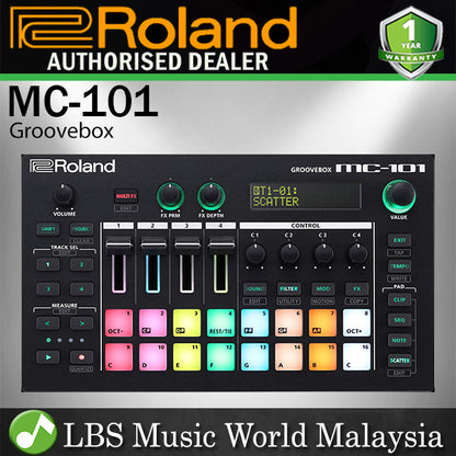 Roland MC-101 4 Track Groovbox USB MIDI Sequencer with Multi Effect (MC101 MC 101)