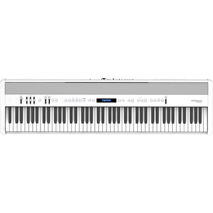 Roland FP-60X 88 Key Digital Piano with KSC-72 Wooden Stand and KPD-90 3 Pedal Bluetooth Function - White (FP60X FP60 X)