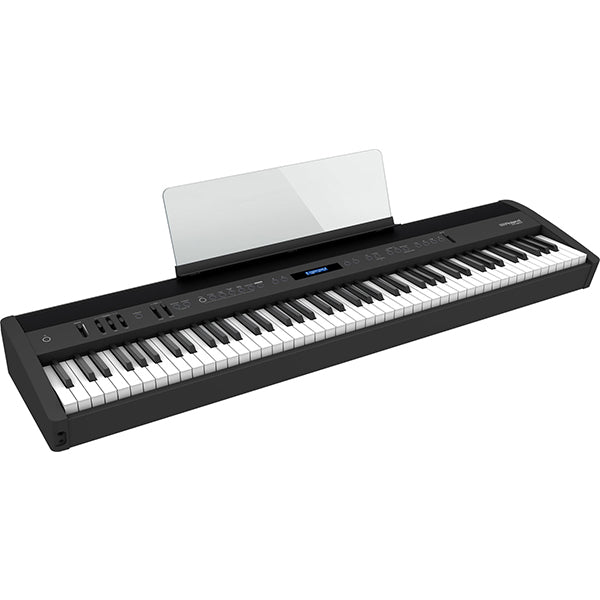 Roland FP-60X 88 Key Digital Piano with KSC-72 Wooden Stand and  KPD-90 3 Pedal - Black (FP60X FP60 X)