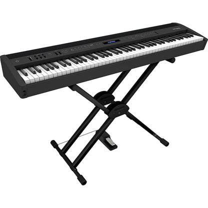 Roland FP-60X 88 Key Digital Piano with KSC-72 Wooden Stand and  KPD-90 3 Pedal - Black (FP60X FP60 X)