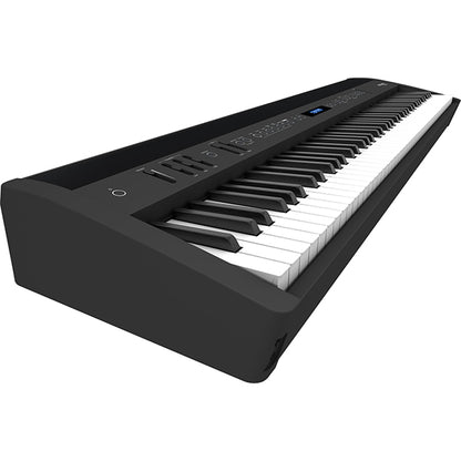 Roland FP-60X 88 Key Digital Piano with KSC-72 Wooden Stand and  KPD-90 3 Pedal - Black (FP60X FP60 X)