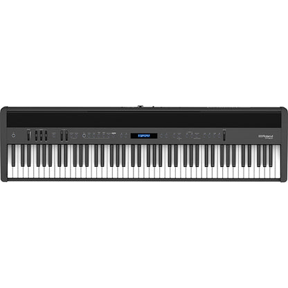 Roland FP-60X 88 Key Digital Piano with KSC-72 Wooden Stand and  KPD-90 3 Pedal - Black (FP60X FP60 X)