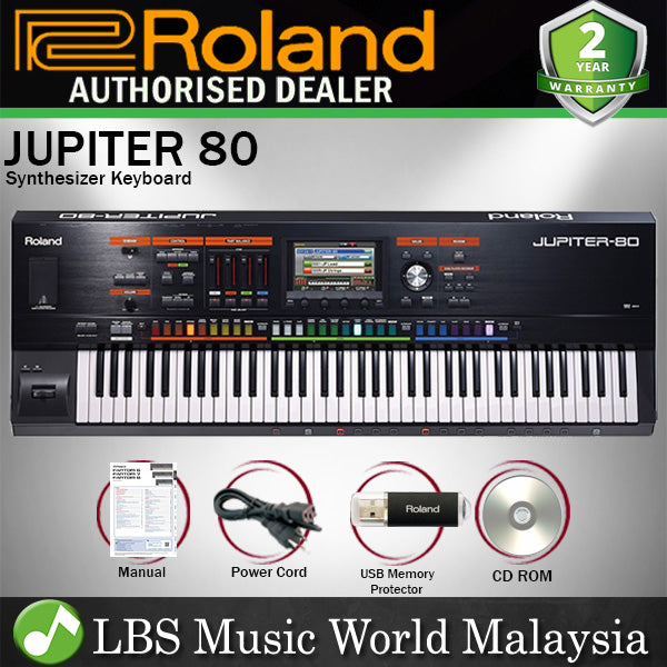 Roland Jupiter 80 76 Keys USB MIDI Synthesizer Keyboard with Programmable Sound Chains