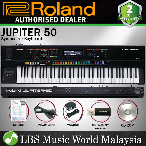 Roland Jupiter 50 76 Key USB MIDI Performance Keyboard Synthesizer with Multi Effect