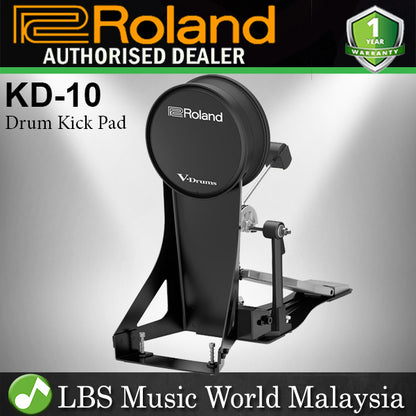 Roland KD-10 V Kick Pad Electronic Kick Pad with Frame for Single and Double Pedals (KD10 KD 10)