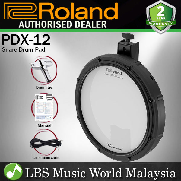 Roland PDX-12 12'' V Pad Dual Trigger Electronic Snare Pad with Two Ply Mesh Head (PDX12 PDX 12)