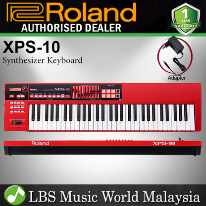 Roland XPS-10 61 Key Pro Perfomance Expandable Syth Synthesizer Keyboard - Red (XPS10 XPS 10)