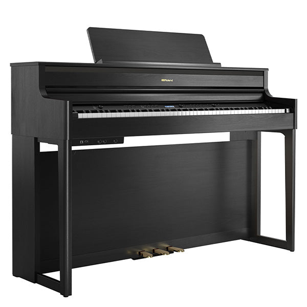 Roland HP704 88 Key Digital Piano with SuperNATURAL Modeling and Bluetooth Charcoal Black (HP-704 HP 704)