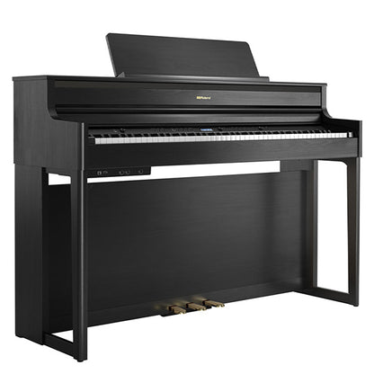 Roland HP704 88 Key Digital Piano with SuperNATURAL Modeling and Bluetooth Charcoal Black (HP-704 HP 704)