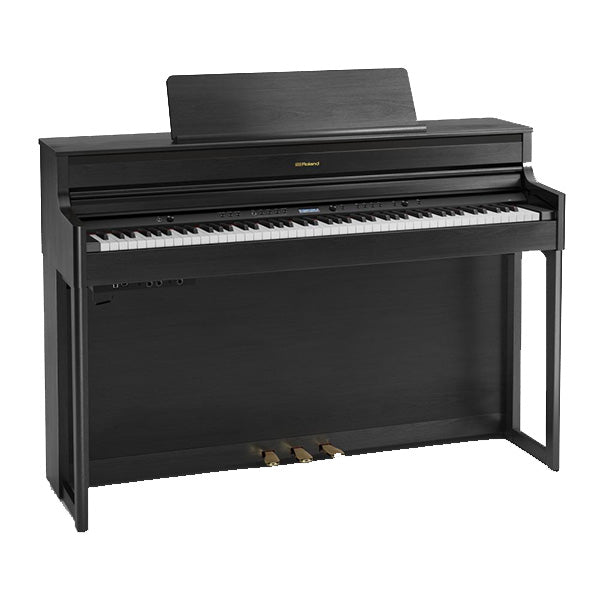 Roland HP704 88 Key Digital Piano with SuperNATURAL Modeling and Bluetooth Charcoal Black (HP-704 HP 704)
