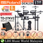 Roland TD-27KV2 V-Drums 5 Piece Full Mesh Head Digital Electronic Drum Set Kit (TD27KV2 27KV2 TD-27KV)