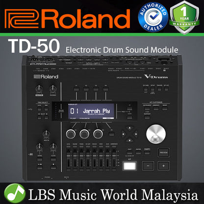 Roland TD-50 Electronic Drum Sound Module with SDHC Reader and XLR/TRS Output (TD50 TD 50)