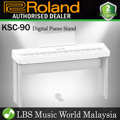 Roland KSC-90 WH Keyboard Stand Black for FP-90 Digital Piano White Finish (KSC90 KSC 90)