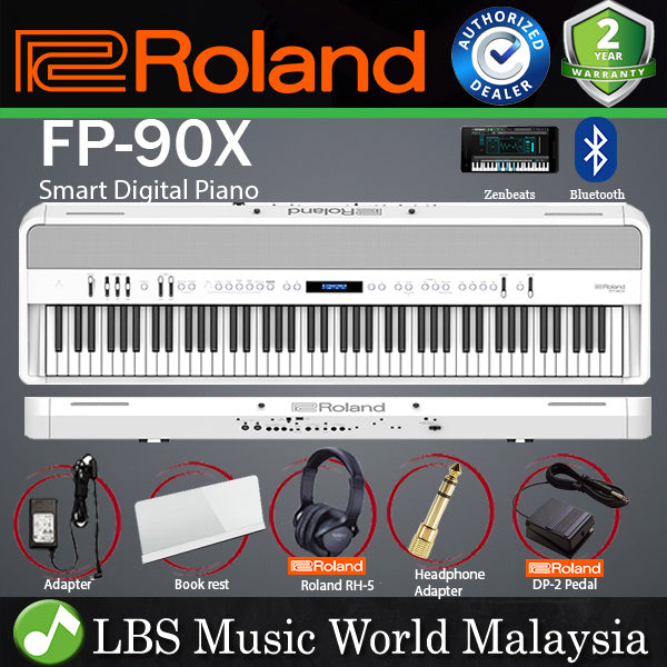 Roland FP-90X 88 Keys Portable Digital Piano with PHA-50 Bluetooth Keyboard with Wood Keys (FP90X FP90 X FP 90X)