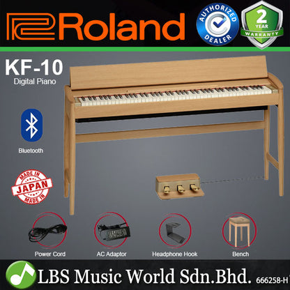 Roland KF-10 Kiyola 88 Keys Artisan Digital Piano with SuperNatural Modelling - Pure Oak (KF10 KF 10)