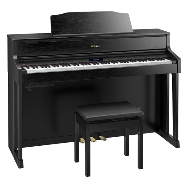 Roland HP605 CB 88 Keys Digital Piano with SuperNatural Technology Contemporary Black (HP 605)