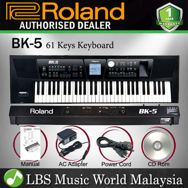 Roland BK-5 61 Keys Backing Keyboard Arranger Workstation (BK5 BK 5)