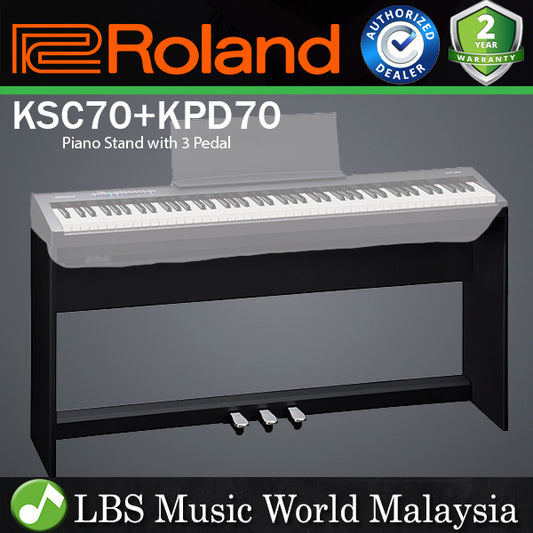 Roland KSC70 Piano Matching Stand with KPD70 3 Pedal for FP-30 Digital Piano Black (KSC 70 KPD 70)