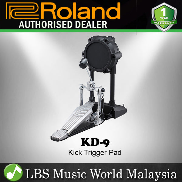 Roland KD-9 Natural-Feel Kick Pad Bass Drum Heads for Drums Black (KD9 KD 9)