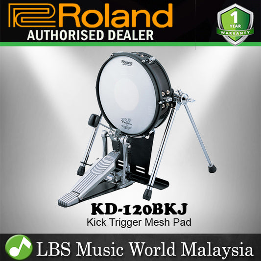 Roland KD-120BKJ Vertical V-Kick Trigger Pad Fast Response Black (KD120 KD 120 BKJ)