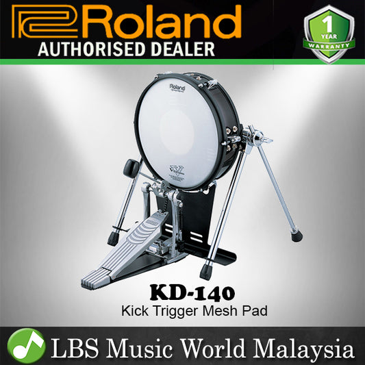 Roland KD-140 V-Kick Trigger Electronic Drum Kick Pad Black Chrome (KD140 KD 140 KD140BC)