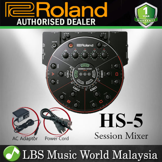 Roland HS-5 Session Mixer 5 Channel Personal Monitor Mixer With Effect & Recording (HS5 HS 5)