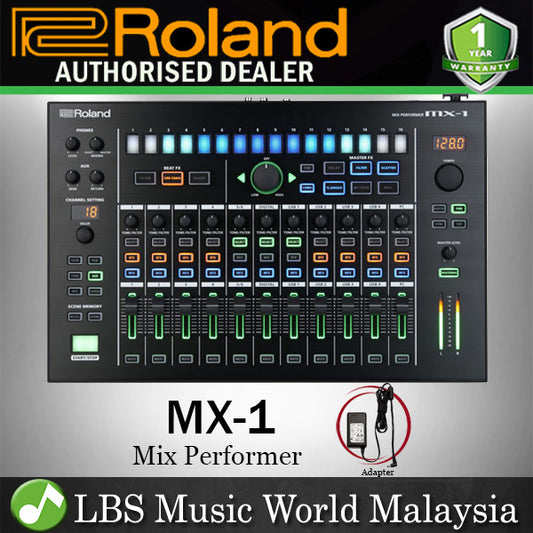 Roland MX-1 Mix Performer 18 Channel Performance USB Mixer With Effect Black (MX1 MX 1)