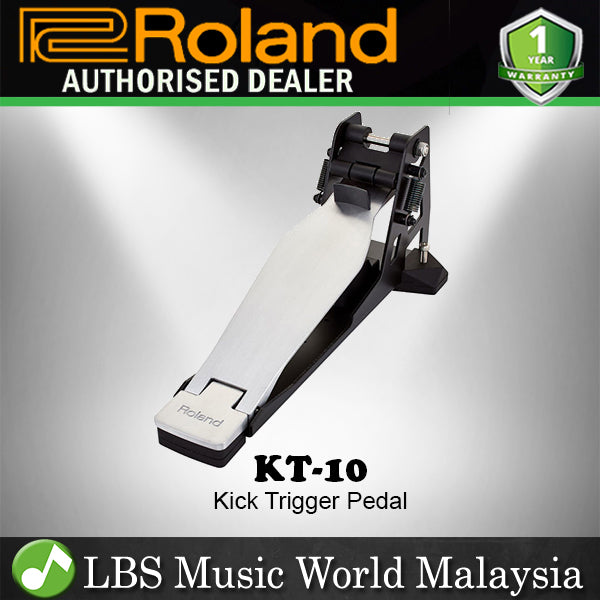 Roland KT-10 Kick Trigger Pad Bass Drum Pedal with Low-noise Operation  (KT10 KT 10)