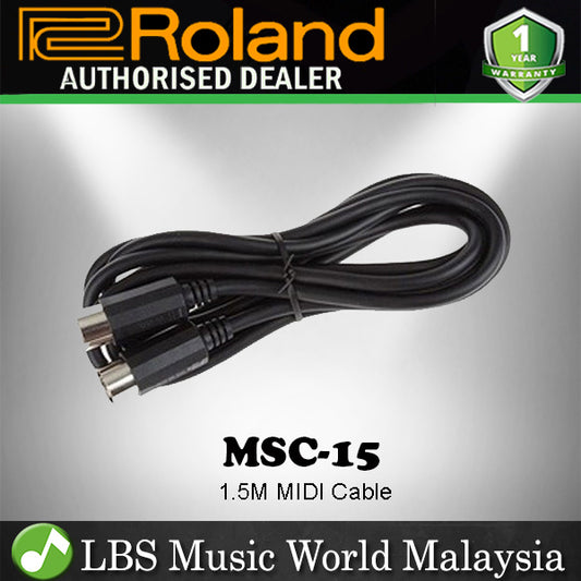 Roland MSC-15 1.5 Meter MIDI Cable In Out for Instrument (MSC15 MSC 15)