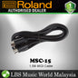 Roland MSC-15 1.5 Meter MIDI Cable In Out for Instrument (MSC15 MSC 15)