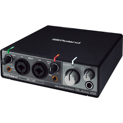 Roland RUBIX-22 USB Audio Midi Interface Mic Preamp for MAC PC IPAD (Rubix22 Rubix 22)