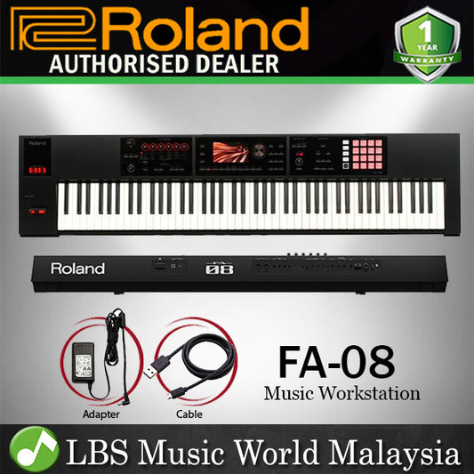 Roland FA-08 88 Key Music Workstation Keyboard Ivory Feel-G (FA08 FA 08)