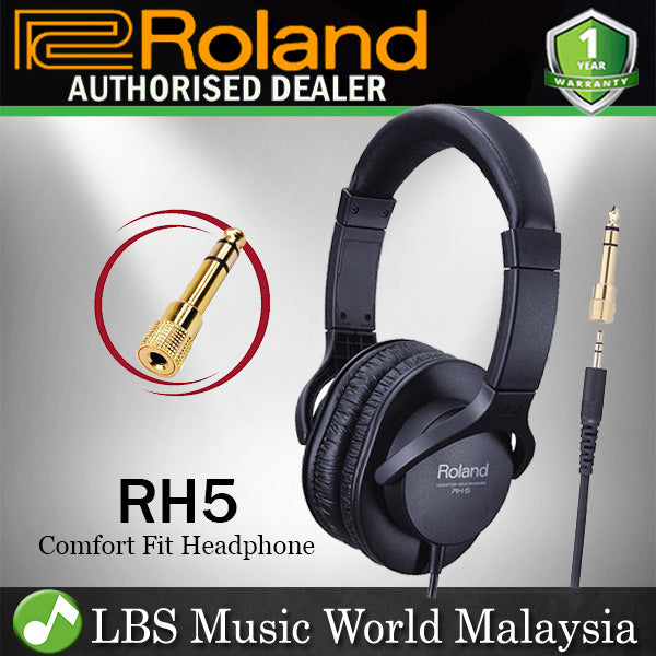 Roland RH-5 Closed Back Monitor Headphone for Recording Digital Drum & Piano (RH5 RH 5)
