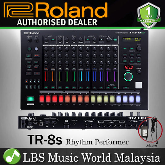 Roland TR-8S Rhytm Perfomer Trevolution TR Series Drum Machine Black (TR8S TR 8S)